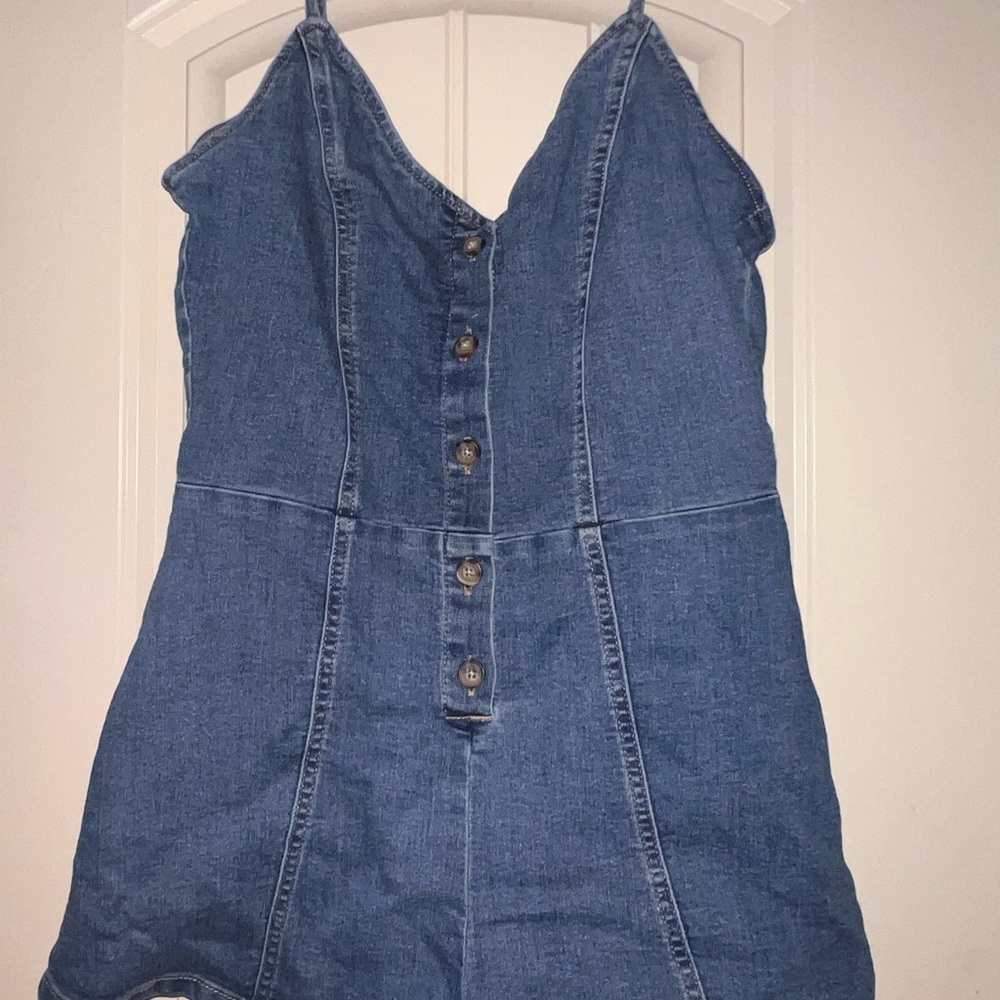 Divided H & M Denim Button-Down Dress